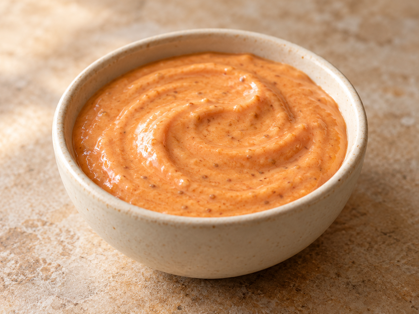 Cremige Hotdog Sauce in einer Schüssel